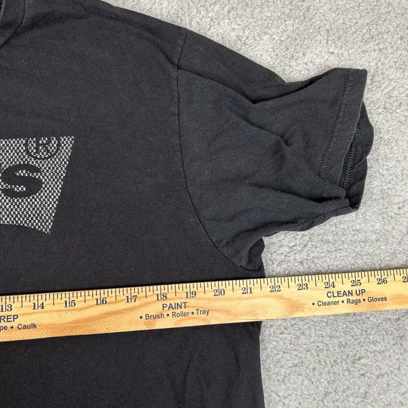 Levi Strauss & Co T-Shirt‎ Mens Size Large Black Short Sleeve Logo Graphic Tee - Picture 2 of 8